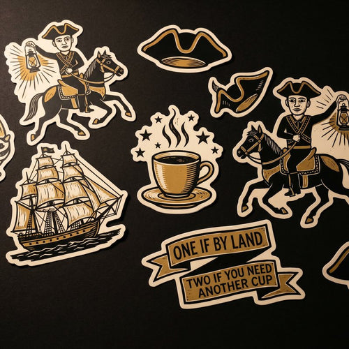 Midnight Rider Coffee Sticker Pack