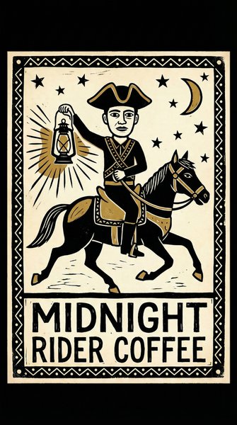 Midnight Rider Coffee Logo
